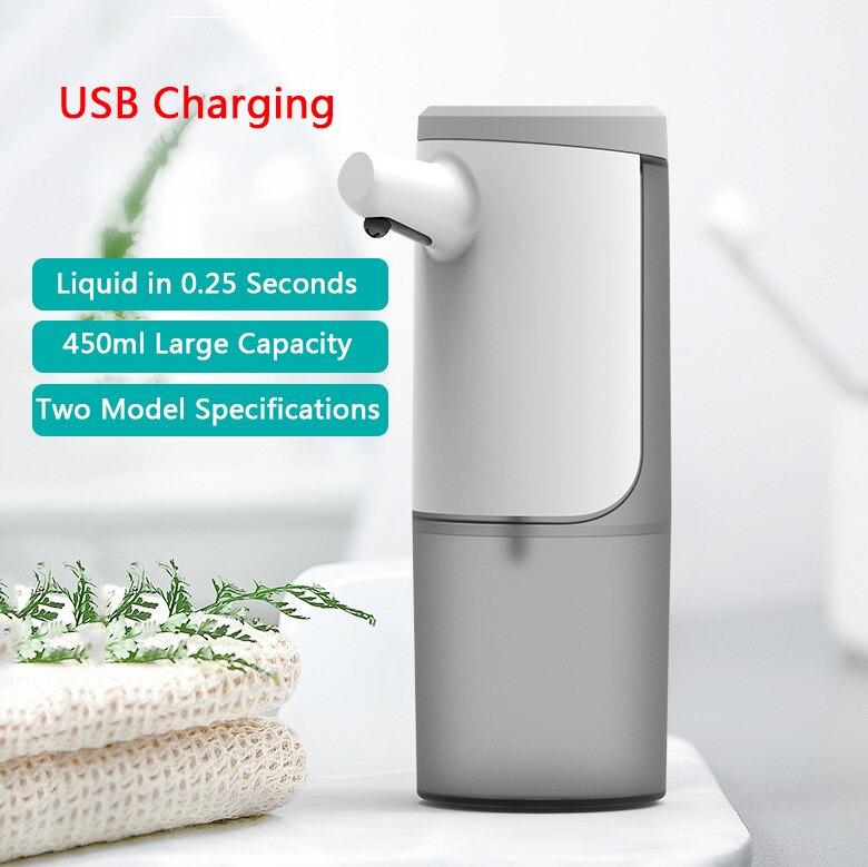 Automatic Soap Dispenser Touchless Wall-Mounted Handsfree Liquid Hand Wash 450ML S Automatic Liquid Pump Hands-free