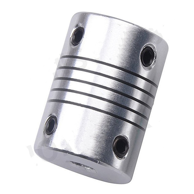 4 kpl alumiininen cnc-moottorin leuka-akselin liitin 5mm to 8mm joustava kytkin  od 19 x 25mm 3/4/5/6/6.35/7/8/10mm