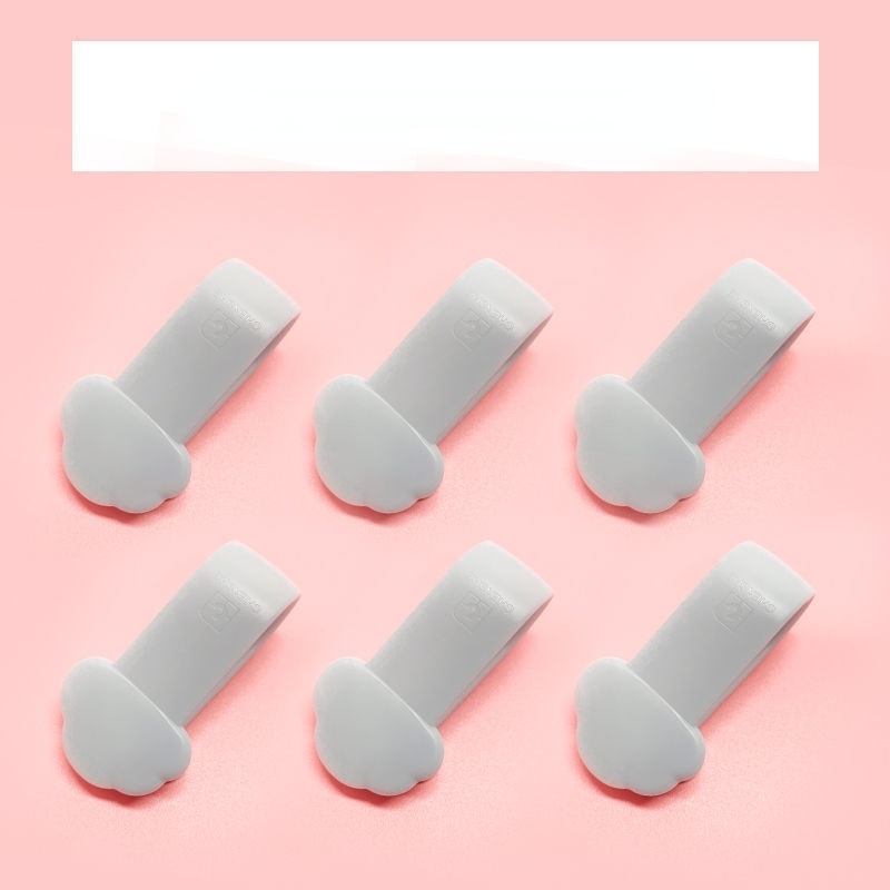 Ensemble de pinces pour drap de lit, 6 pièces/ensemble, pinces antidérapantes pour enfants, fixation de couverture de couette: 6pcs grey