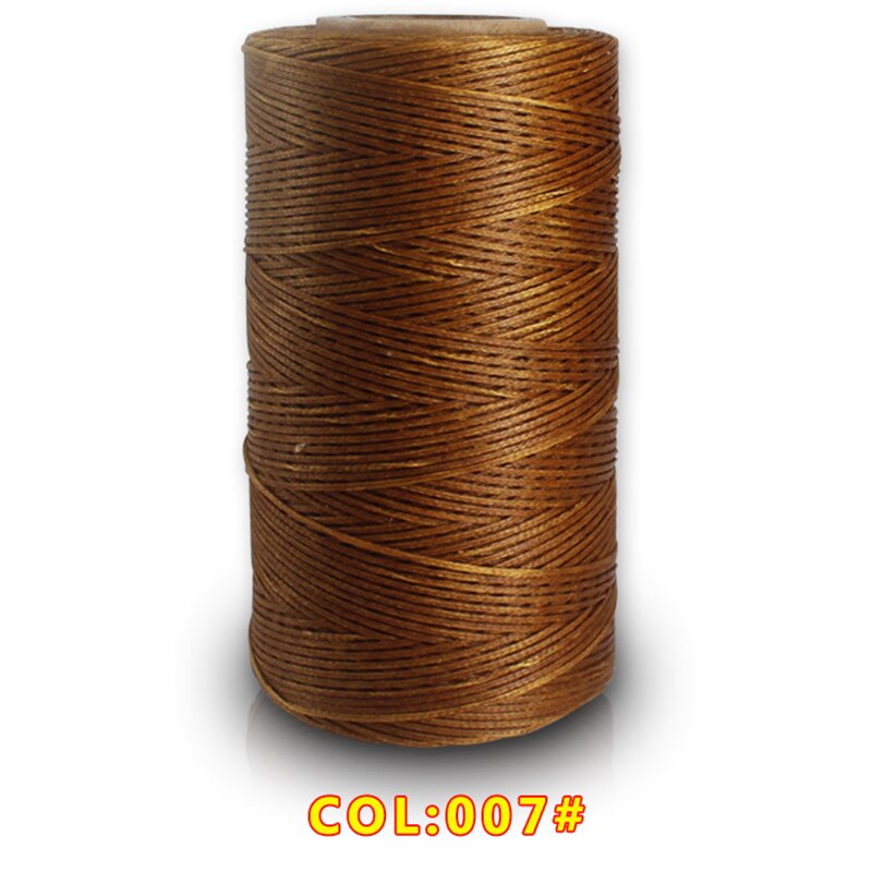 Cordon de fil à coudre en cuir ciré, fil de ligne Dacron, outil de couture en cuir, matériel de bricolage, 260 mètres, 1mm 150D: 007