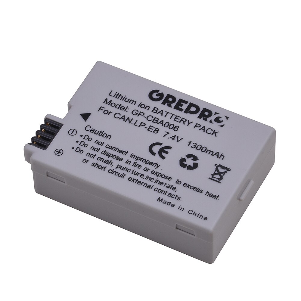 2Pcs LP-E8 LPE8 LP E8 Camera Battery + LED Dual Charger with type-C port for Canon EOS 550D 600D 650D 700D X4 X5 X6i X7i T2i T3i