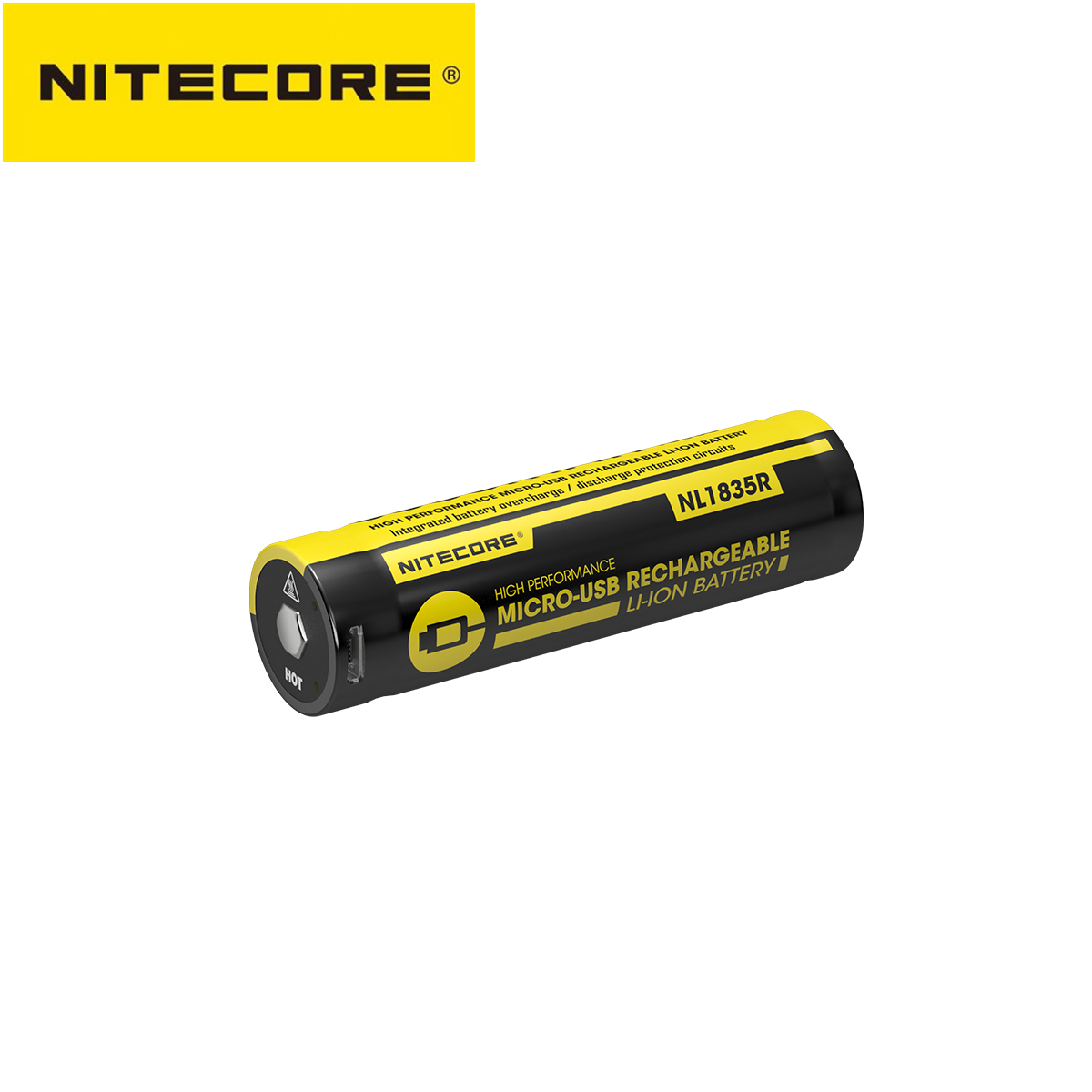 Nitecore NL1835R NL1834R NL1826R 3.6V 18650 battery High Performance Micro-USB Rechargeable Li-ion Battery