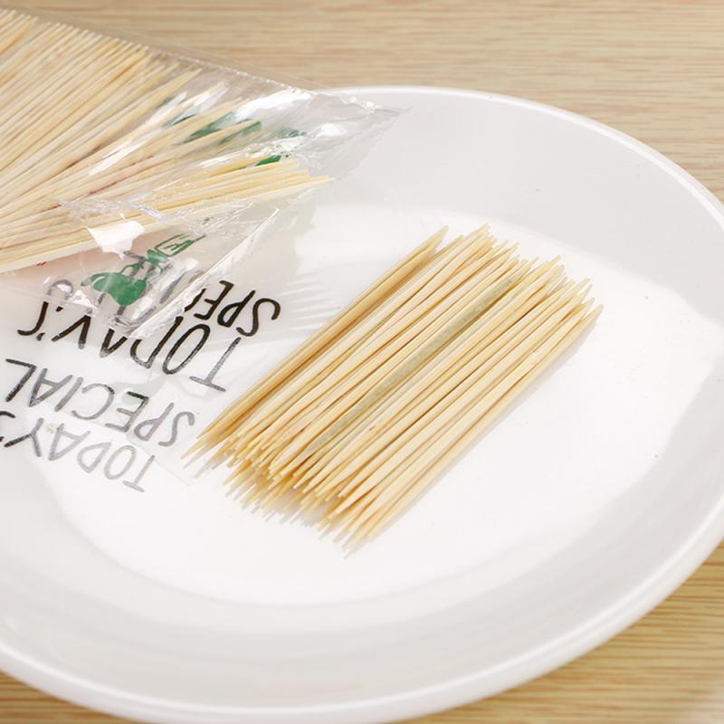 250PCS/ Bag Disposable Wood Natural Bamboo Toothpick For Home Restaurant Hotel Products Toothpicks Tools