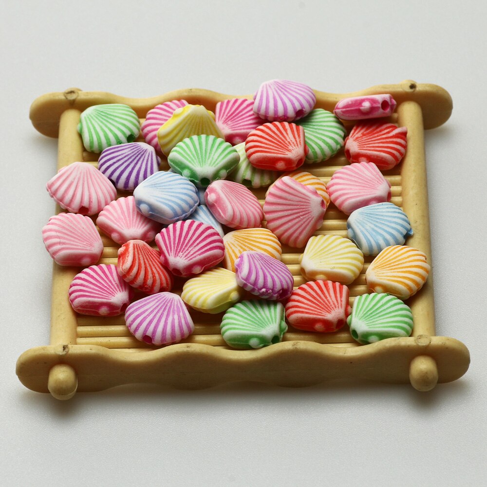 Mehrfarbige, niedliche acrylperlen in cartoon-form, lose zwischenperlen für die schmuckherstellung (diy-ketten, ohrringe, halsketten, armbänder): 10 x 12mm 50 stück