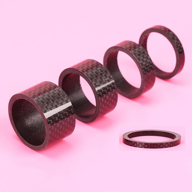 Risico 5 Pcs 1-1/8 Inch Fiets Headset Carbon Fiber Washer Set Fiets Headset Stem Spacers Kit Fiets Fix refit 3 Mm 5 Mm 10 Mm 15 Mm 20 Mm