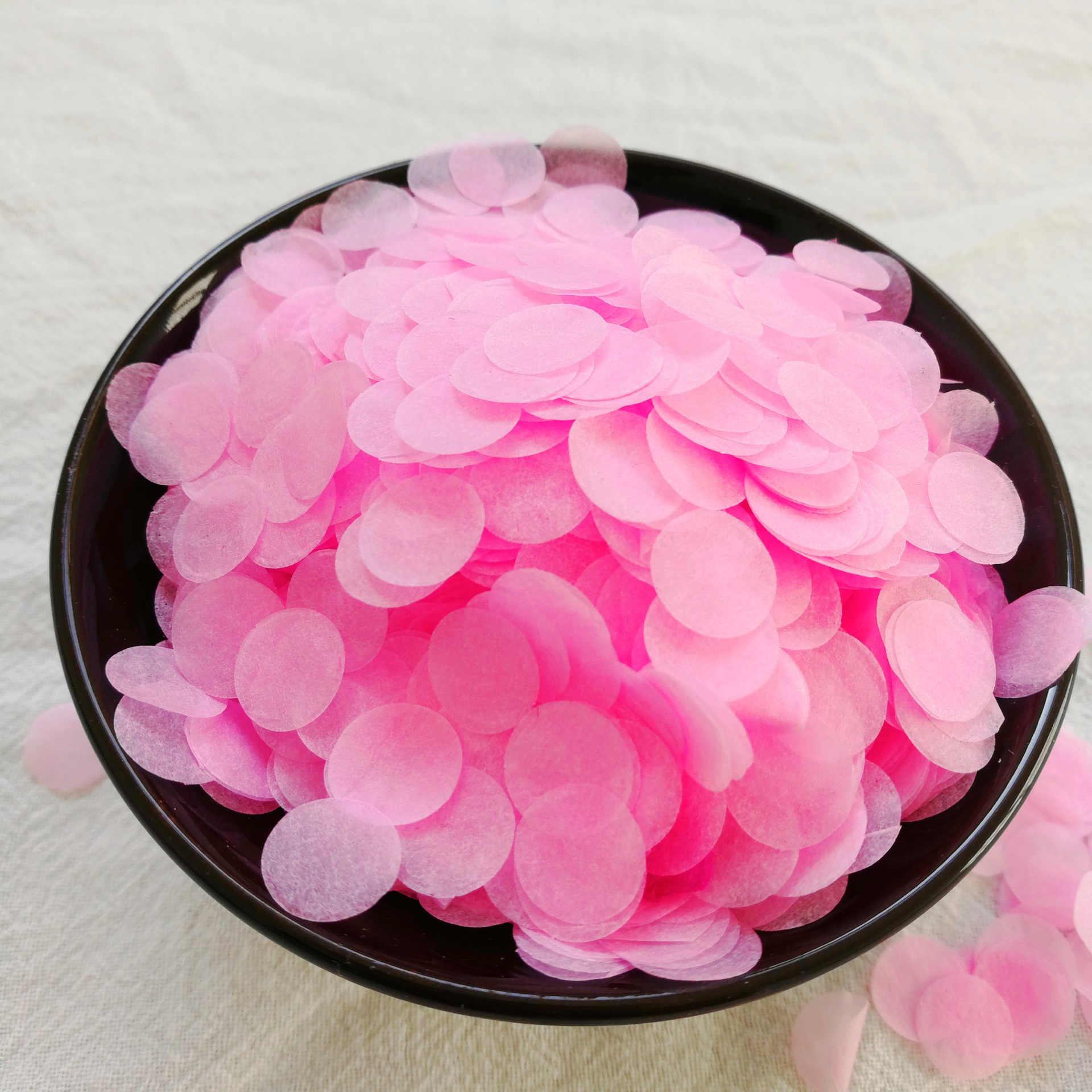 30 gram Paper Confetti Biodegradable Wedding Birthday Baby Shower Party Big Round Confetti Multicolor White Blue Pink Sprinkles: Pink