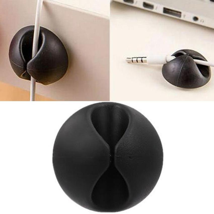 Car Windshield USB Cable Sticky Clip Wire Cord Holder Desk Self-adhesive