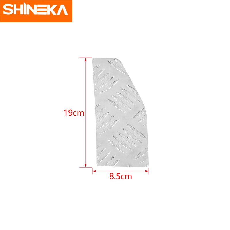 Shineka bilpedaler til suzuki jimny bil venstre fodstøtte pedal dekoration dækker skridsikkert tilbehør til suzuki jimny +