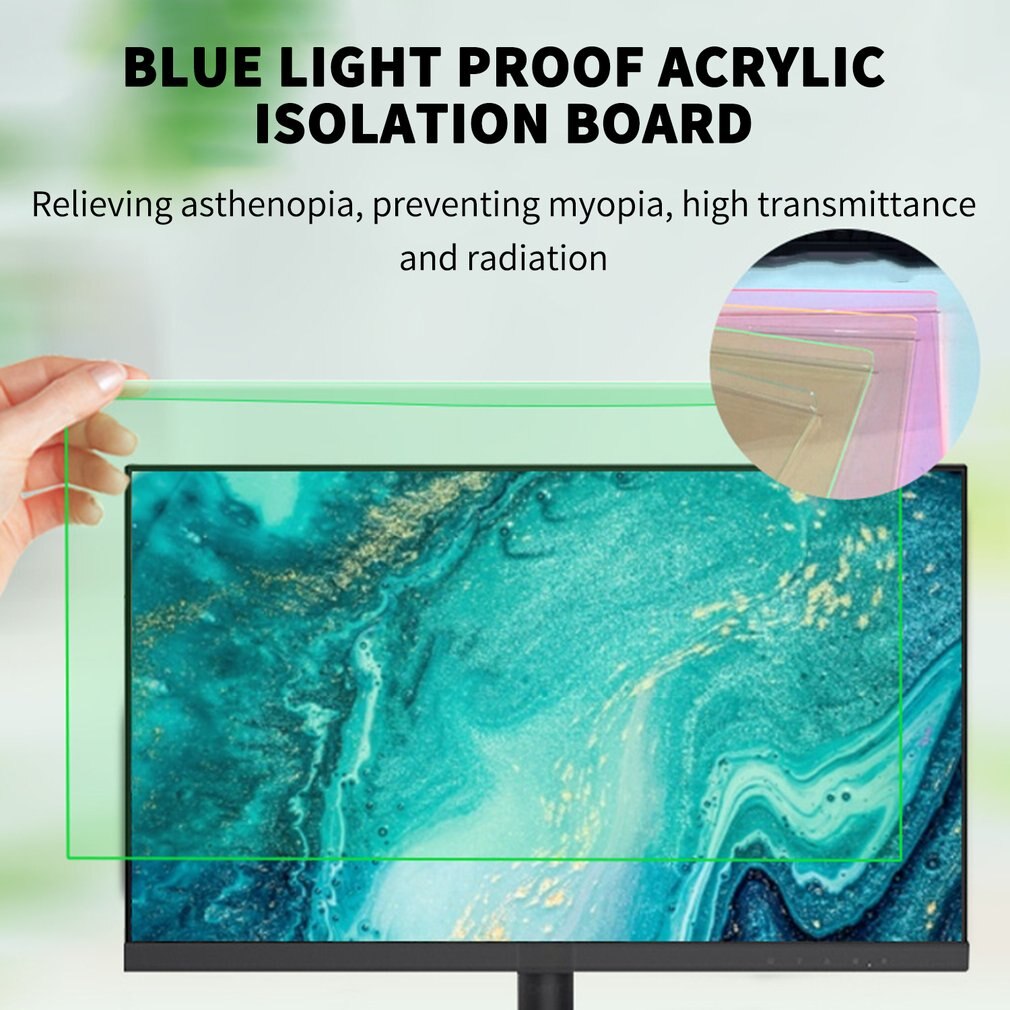 Anti blue light screen filter for computer widescreen desktop pc led display panel privacy filter screen anti blue light