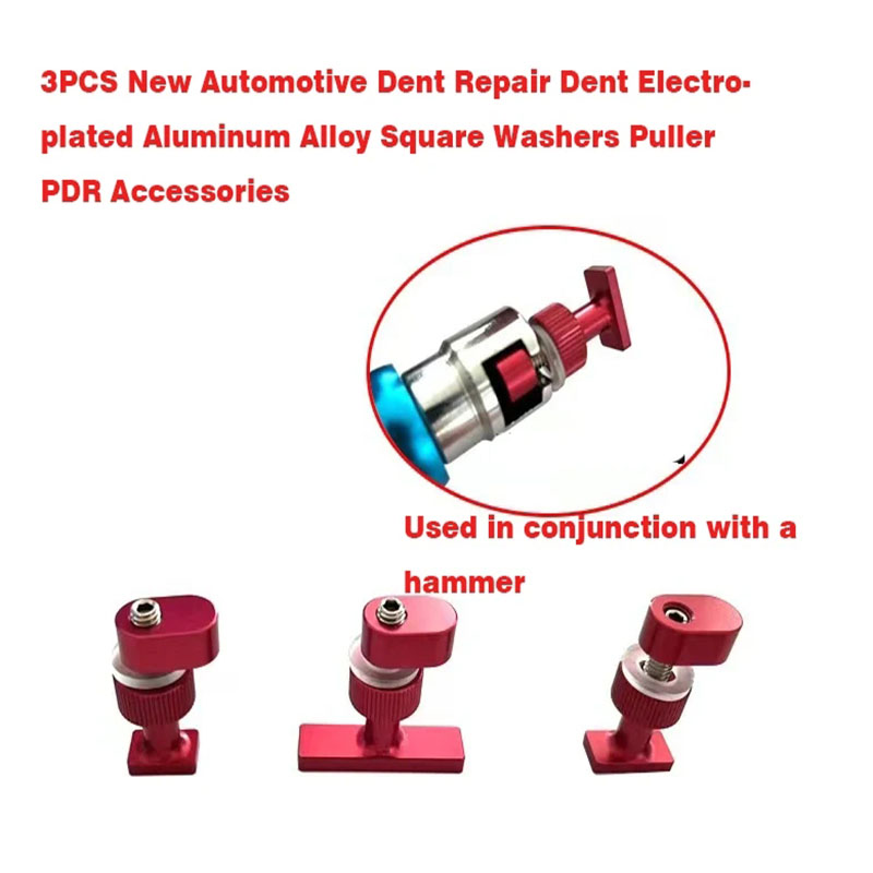 3-delige auto-deukreparatie deukreparatie aluminium vierkante ringtrekker accessoires