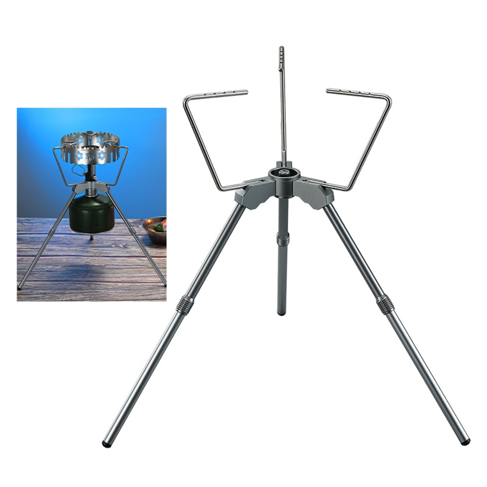 Portable Stove Rack Camping Stove Stand Bracket Holder Stove Support for Backpacking Camping Fishing Barbecue Garden Picnic