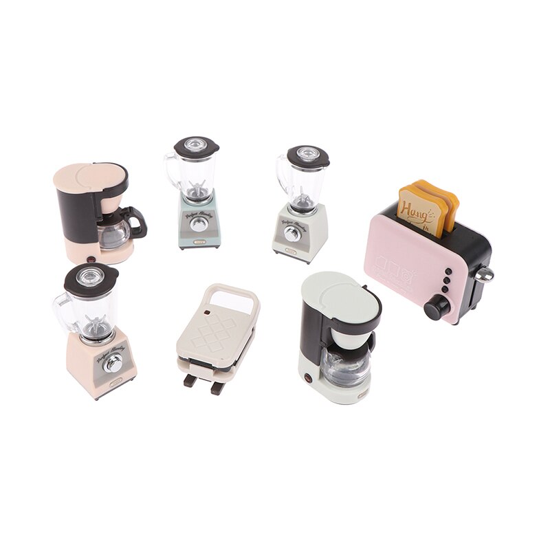 1:12 Dollhouse Koffiezetapparaat Kopje Koffie Pot Simulatie Keuken Meubels Poppenhuis Miniatuur Accessoires