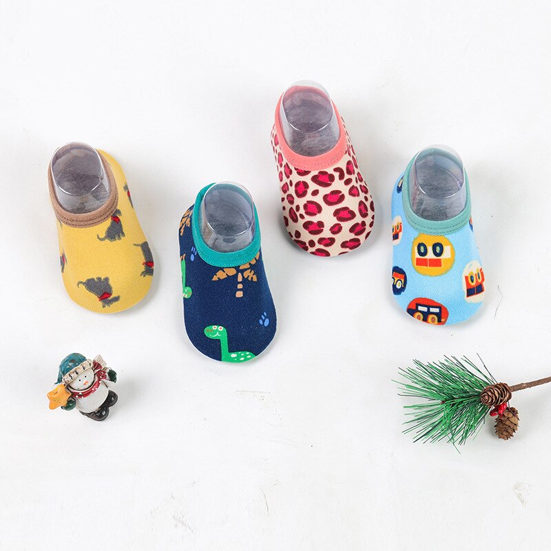 Baby Baby Warm Sokken Antislip Peuter Meisje Jongen Vloer Thuis Schoenen Sokken Katoen Breien Zachte Tong Baby Lopen voet Indoor Sokken