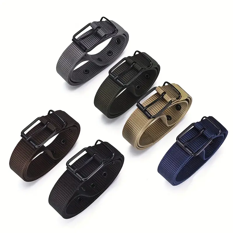Cinturón de nailon súper duradero para hombre con hebilla de liberación rápida, adecuado para ropa de trabajo diaria, versátil tanto para hombres como para mujeres