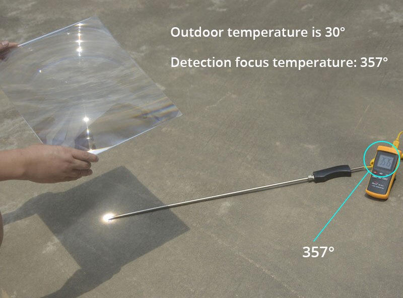 400x320mm Optical Projector Solar Fresnel Lens PMMA Focal Length 500mm Projector Plane Magnifier Solar Concentrator Lens