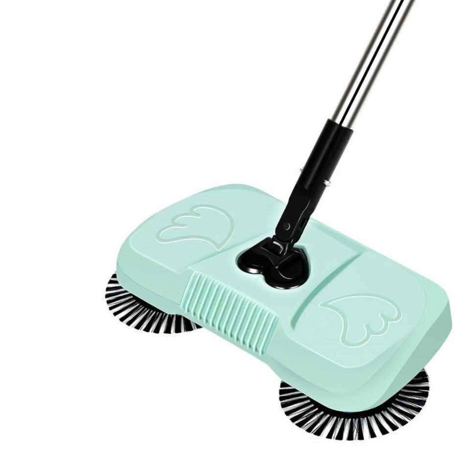 Escoba automática para mujer embarazada, herramienta de limpieza para perezosos, producto patentado, Robot llorón E1136: Verde claro