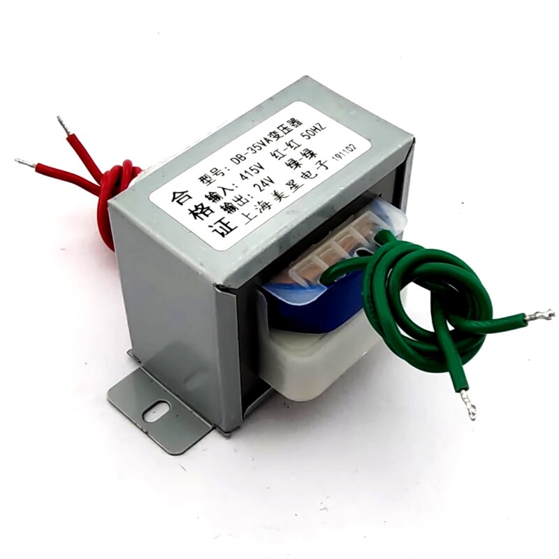 Vermogenstransformator db -35va 40w 415v to 24v 1.5a ac 24v 50-60hz