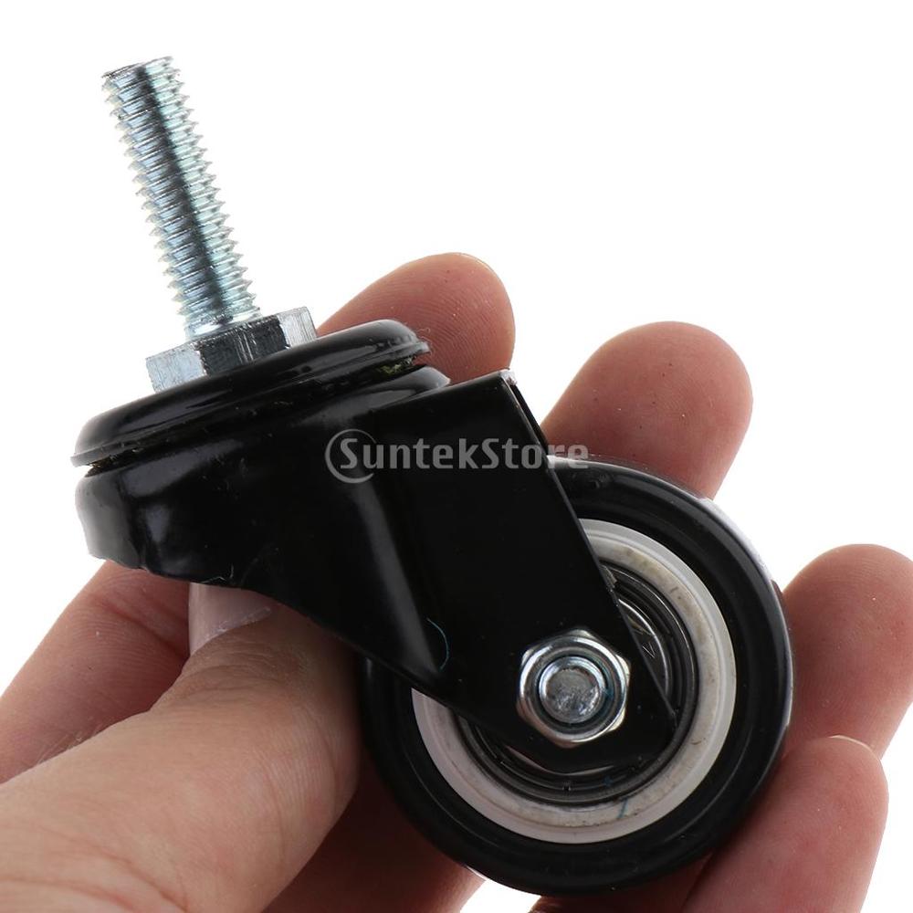 1.5 &#39;&#39;Heavy Duty Zwenkwiel Polyurethaan Pu Zwenkwielen Met 360 Graden Top Plaat 440lbs Capaciteit