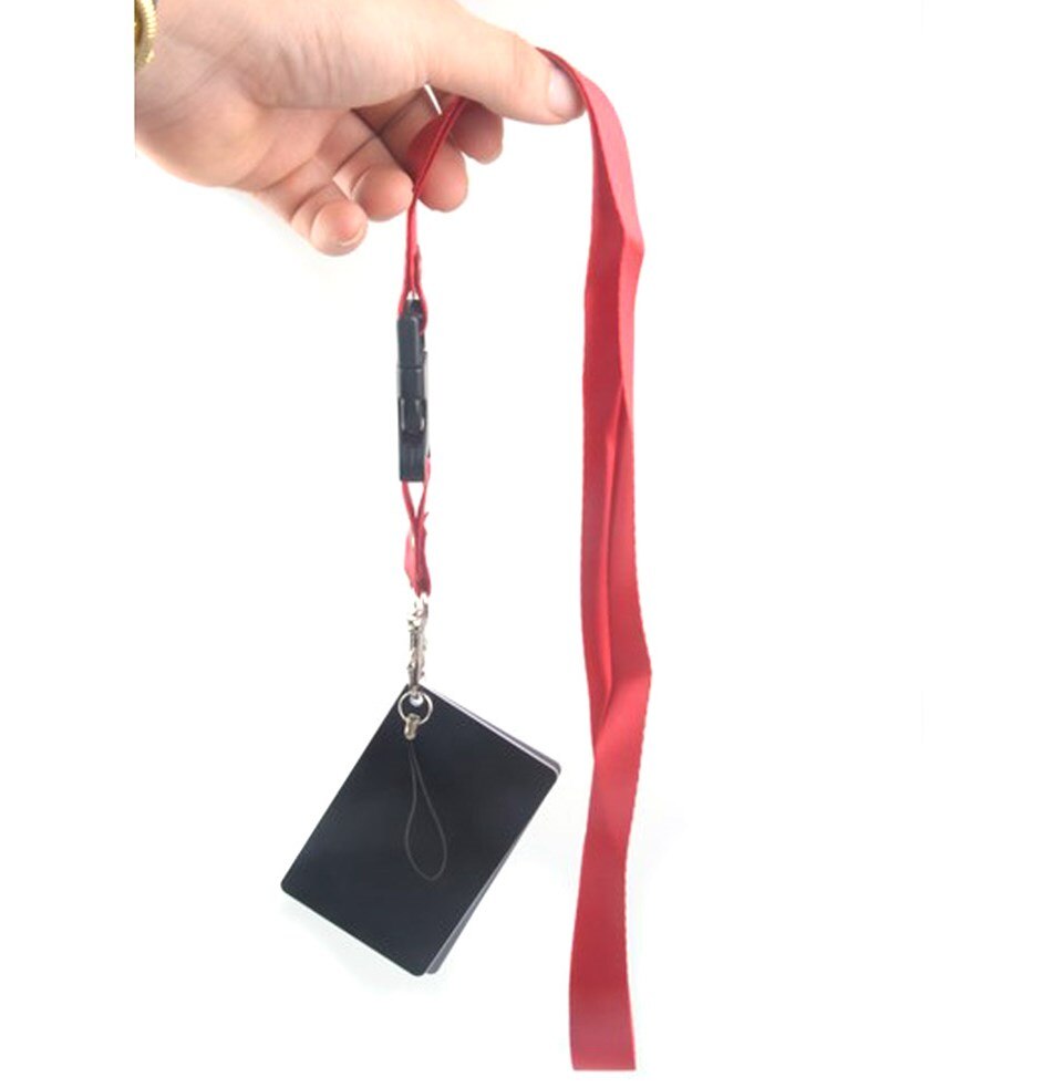 3 en 1 tarjetas digitales de bolsillo de tamaño blanco negro gris Tarjeta de Balance 18% gris con correa de cuello para accesorios de cámara de fotografía Digital