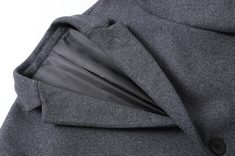 Herfst Winter Mannen Pak Jas Britse Gestreepte Wollen Slim-Fit Business Casual Pak Jas Blazer Mannelijke top Maat S-XXXL