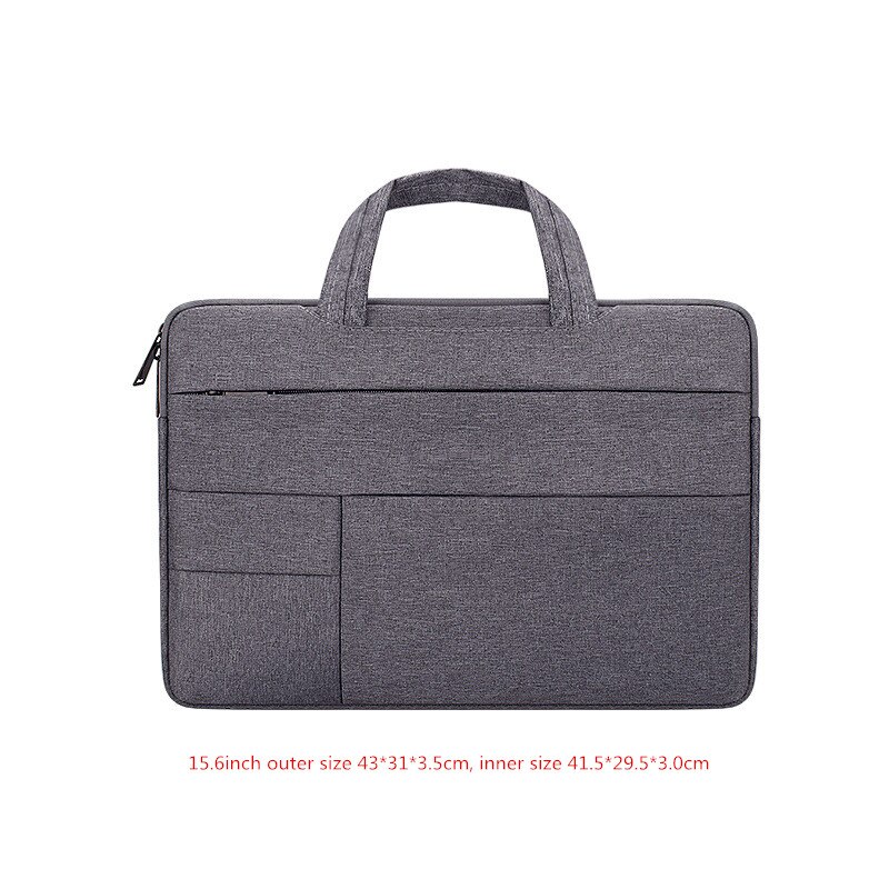 Stoßfest Wasserdichte Laptop Tasche Männer der frauen Aktentasche Tote Büro Business Reise Elektronische Produkt Dokument Lagerung Beutel: Dark Gray XL