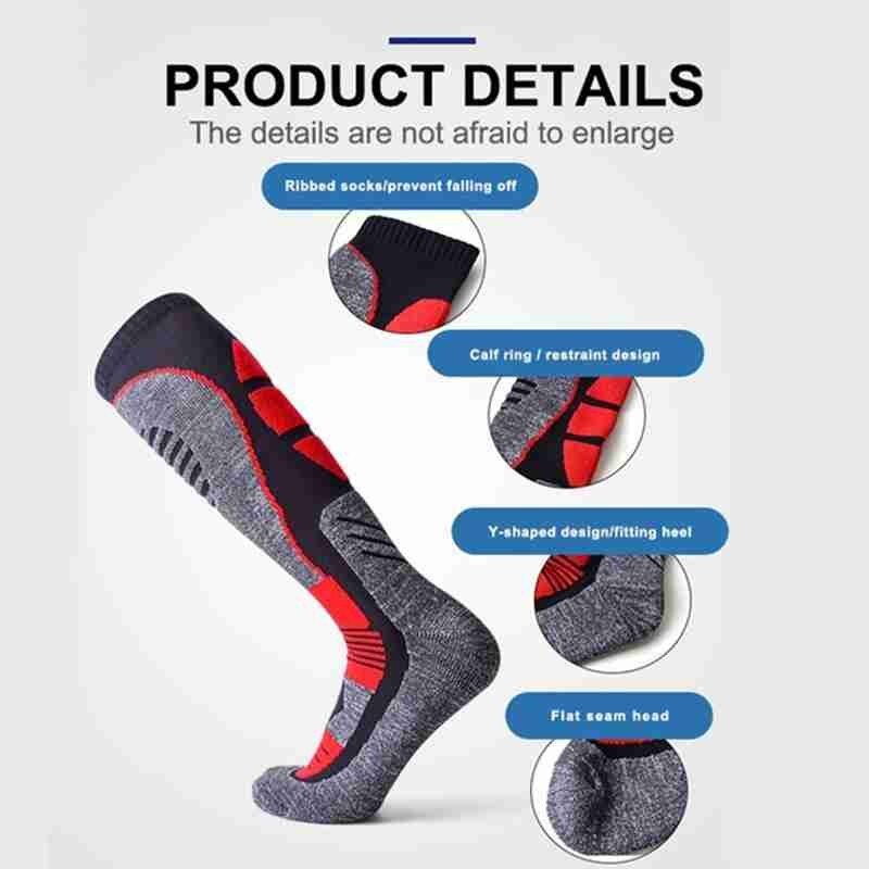 Unisex Sports Socks Winter Warm Thermal Ski Socks For Outdoor Soft Cycling Socks Snowboard Hiking Climbing Camping Sports K0P9
