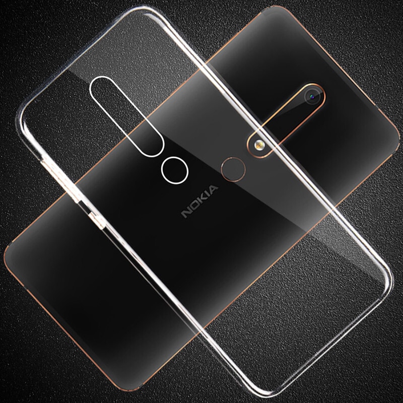 Transparente TPU caso para Nokia 6 Nokia 6,1 de Slim cubierta Nokia6 TA-1016 TA-1043 TA-1045 TA-1050 TA-1054 TA-1068