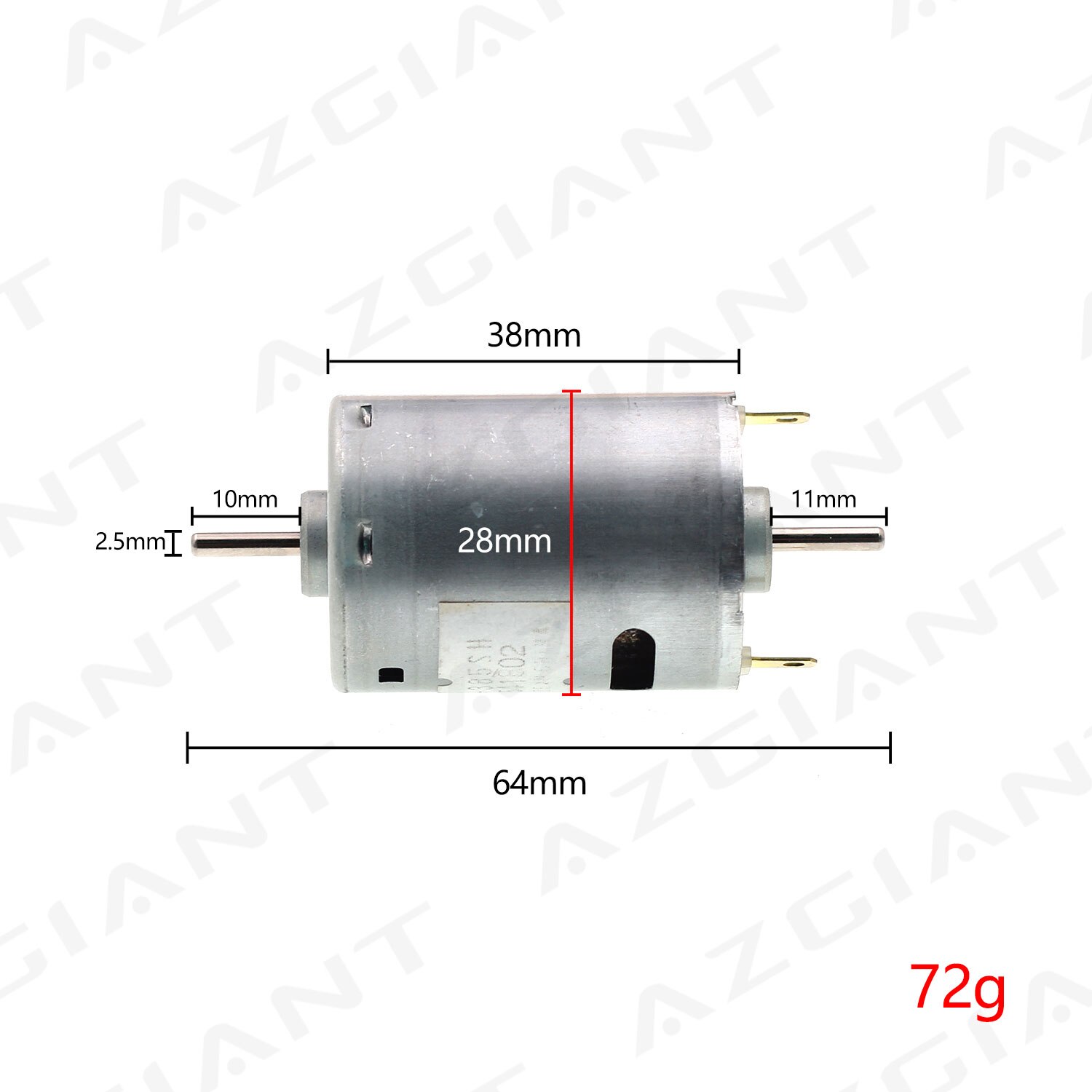 For Mabuchi DC Dual output shaft RS-385SH-20480A DC 6-12V mini carbon brush motor