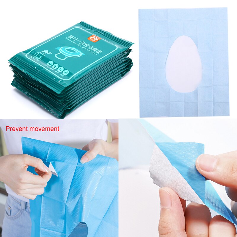 10pcs/bag Expendable Toilet Paper Mat Disposable Toilet Seat Cover Mat Eco-friendly Travel Gadget Portable Bathroom Accessories