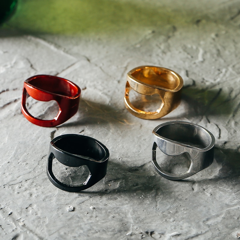 Edelstahl Kreative Bahre Öffner Finger Ring Ring-bilden Bahre Flasche Öffner Vielseitig Küche Bar Werkzeuge Durchmesser 22mm