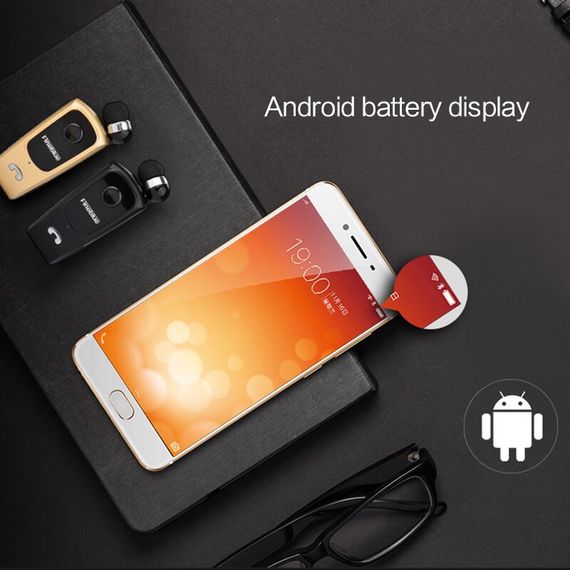 Bluetooth Wireless Retractable Headset Hands-free Clip For Stereo Headset Mic Portable Phone Call Bluetooth Headset For Xiaomi