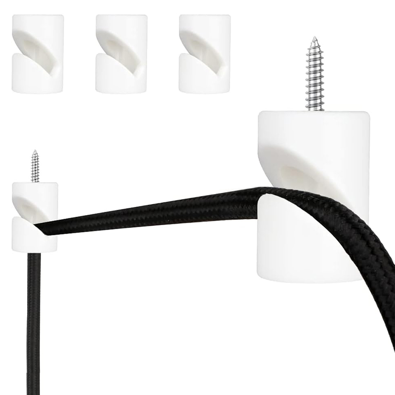 Chandelier Swag Hanging Hook Ceiling Hooks for Hanging Lights DIY Swag Wall Hooks For Electric Wire Pendant Light Fixture: WHITE