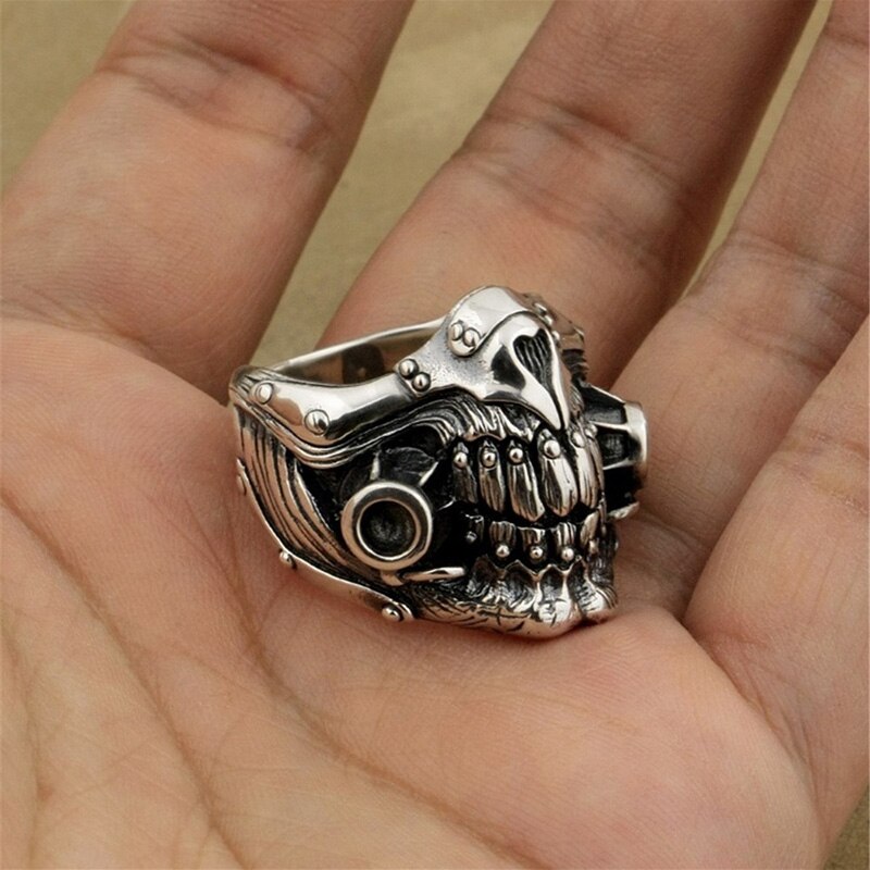 Retro Domineering Crazy Max Undead Old Joe Mask Men's Ring Men and Women Ring