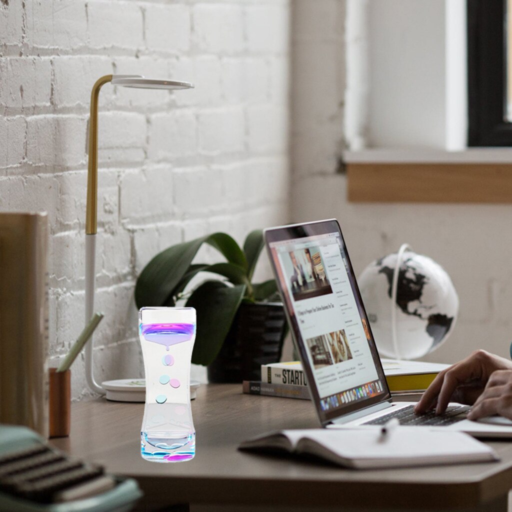 Water Toy Hourglass Sensory Visual Stimulation Timer Decompression Mini Education Toys Toy #7.4