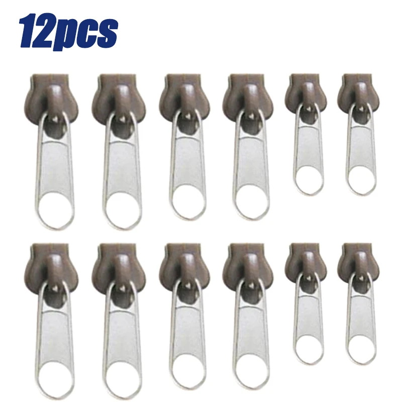 Kit de Réparation de Fermeture Éclair, Universel, Fixation Instantanée, Remplacement, Dents Coulissantes, Sauvetage, , Vêtements de Couture, 3 TAN24/12/6 Pièces: Pistolet En Métal