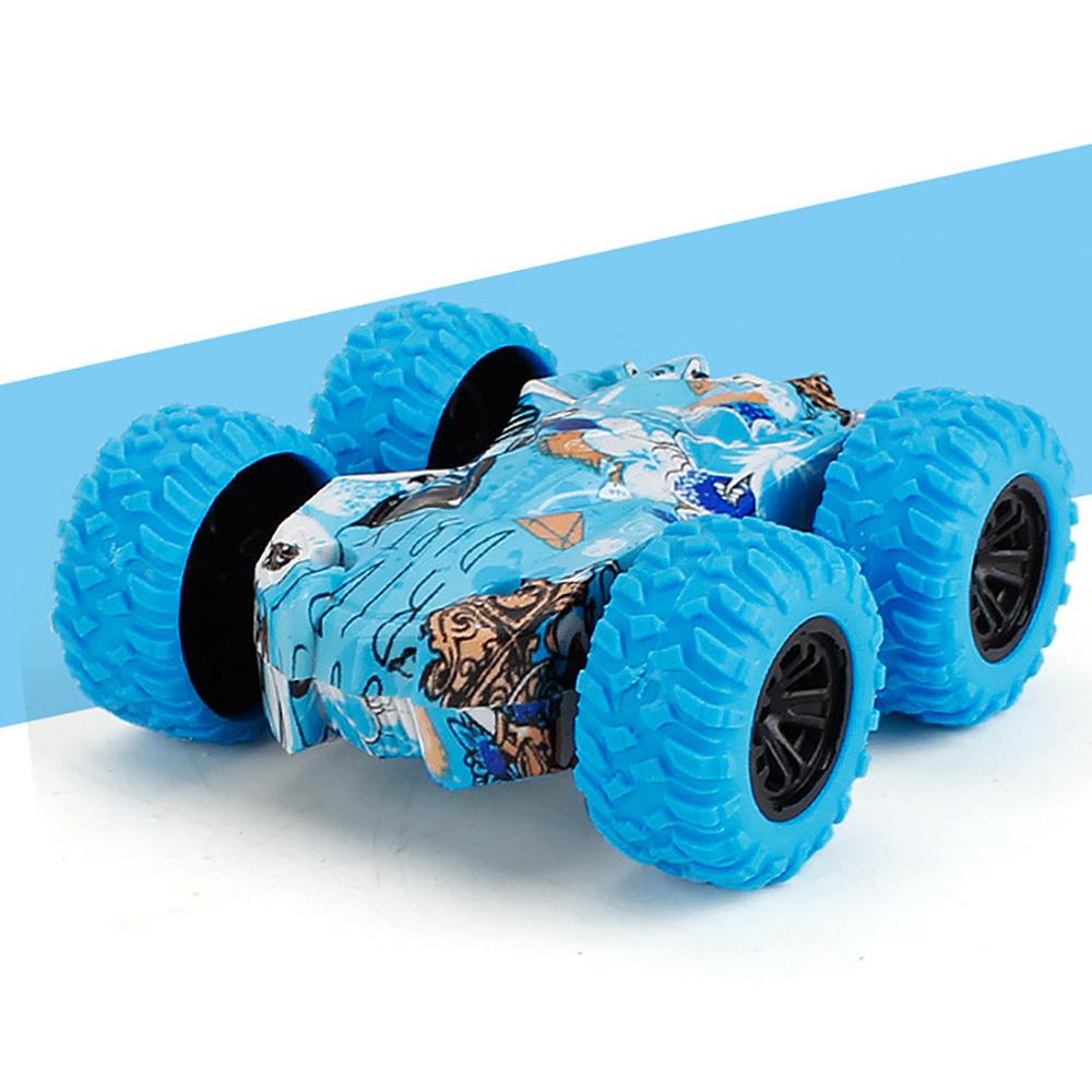 Toys For Children Inertia-Double Side Stunt Graffiti Car Off Road Model Car Vehicle Kids Toy car collection pull back model