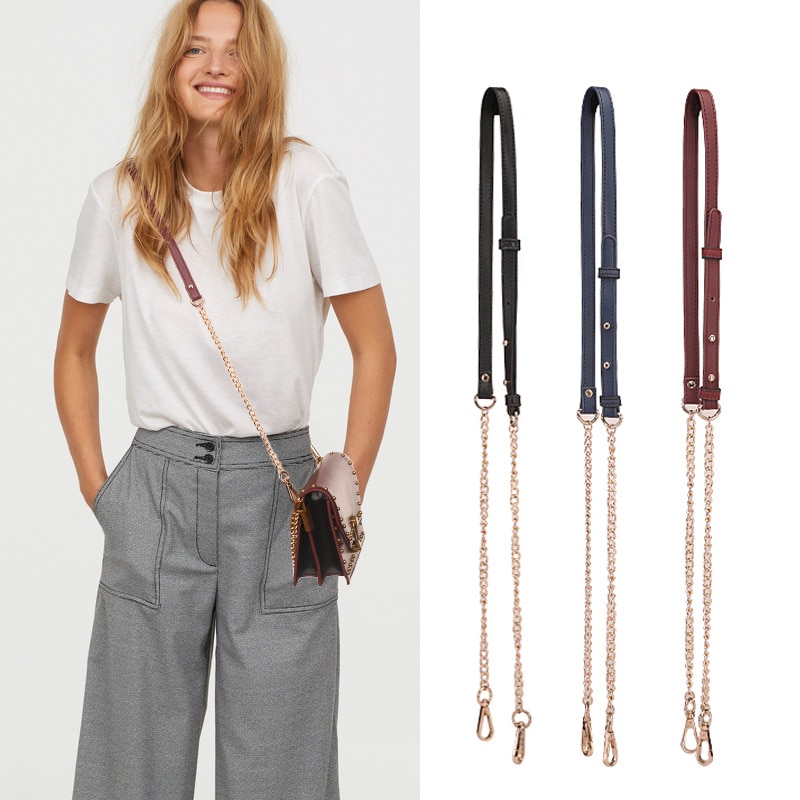 Kvinder skuldertaske rem kæde rem crossbody taske håndtag justerbar udskiftningsrem til tasker bælter correa bolso  kz151375