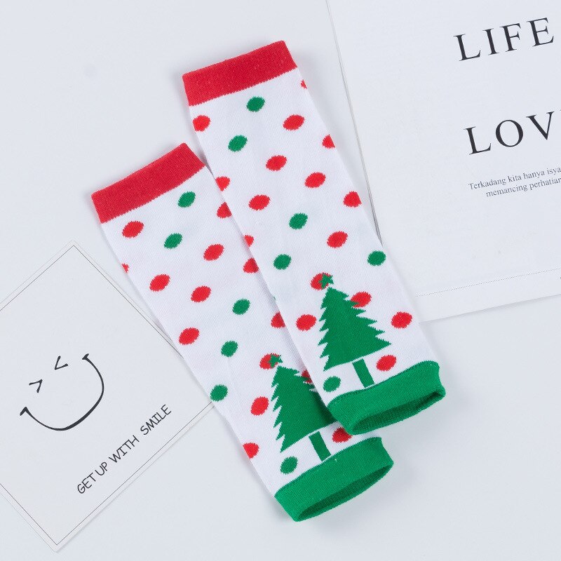 unisex bomulls leggings baby bein varmere baby varmere utskrift jul leggings sokker til låve jenter takrenne: Wb138
