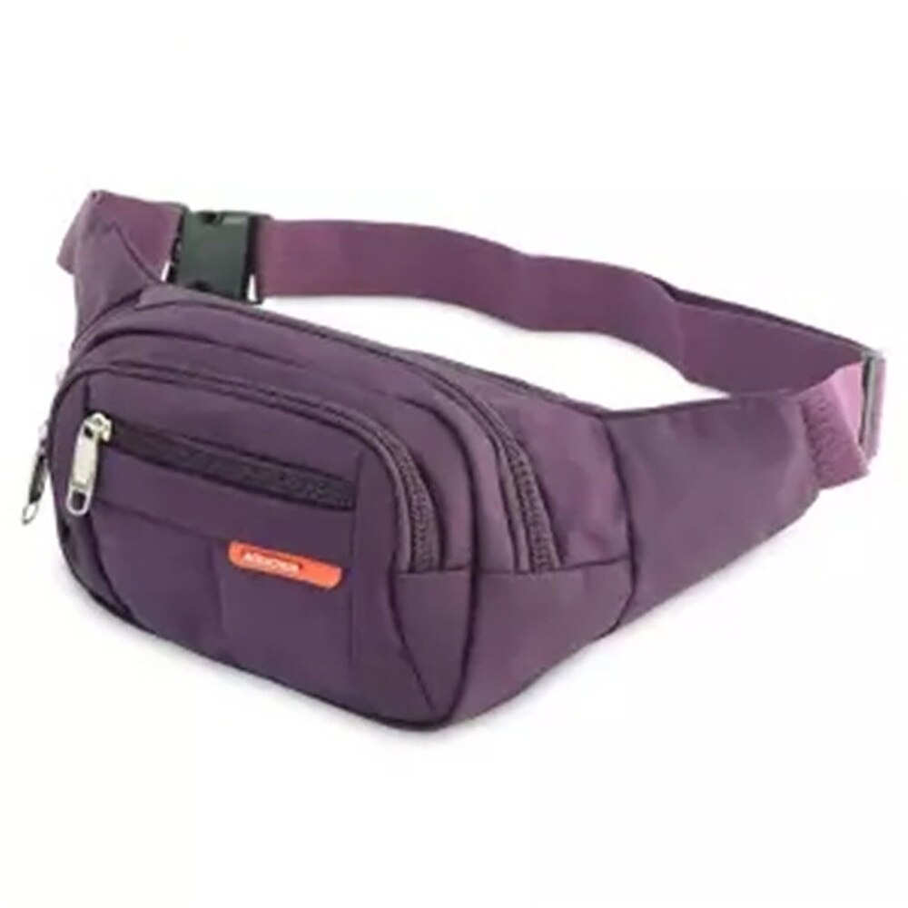 Sac banane en toile de grande capacité pour homme et femme, couleur unie, idéal pour les voyages en plein air: 8