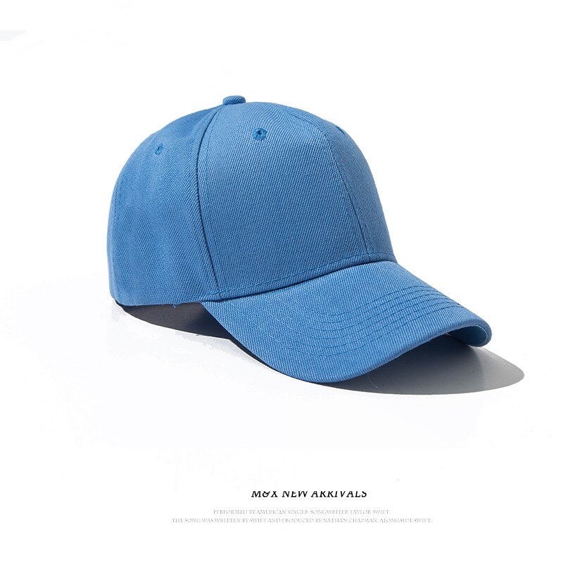 Women Men Hat Curved Sun Visor Light Board Solid Color Baseball Cap Men Cap Outdoor Sun Hat Adjustable Sports Caps in Summer: sky blue