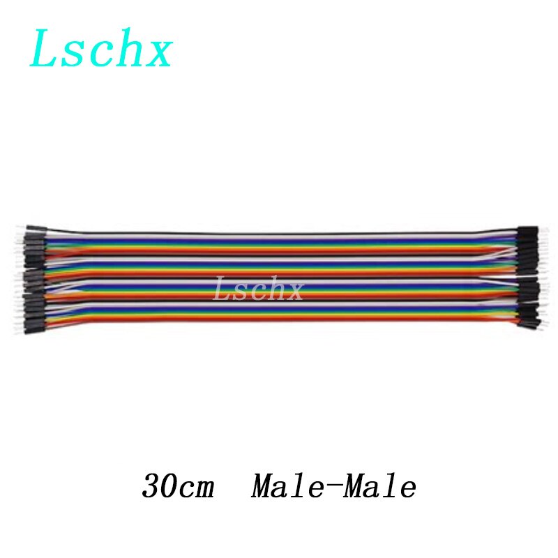 Fils de Raccordement DuPont pour Arduino, Câble de Connexion Mâle à Mâle + Femelle à Femelle et Mâle à Femelle, Kit de Bricolage, 40 Pièces: 30cm Male-Male