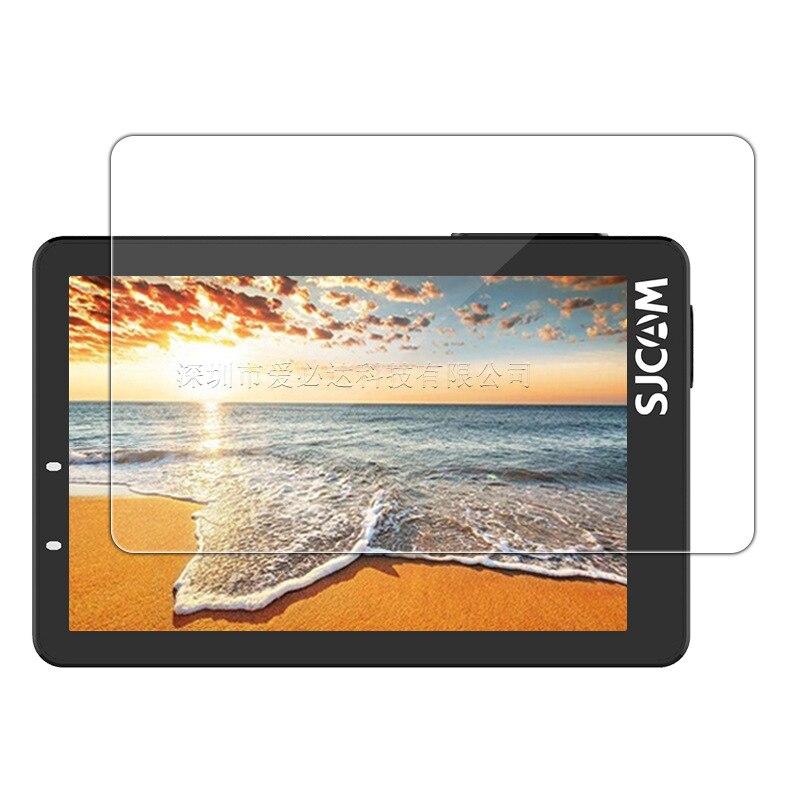 Ekstrem sport dv kamera hærdet glas beskytter cover cover til sjcam  sj8 sj9 lcd skærm beskyttelse film: Til sjcam  sj8