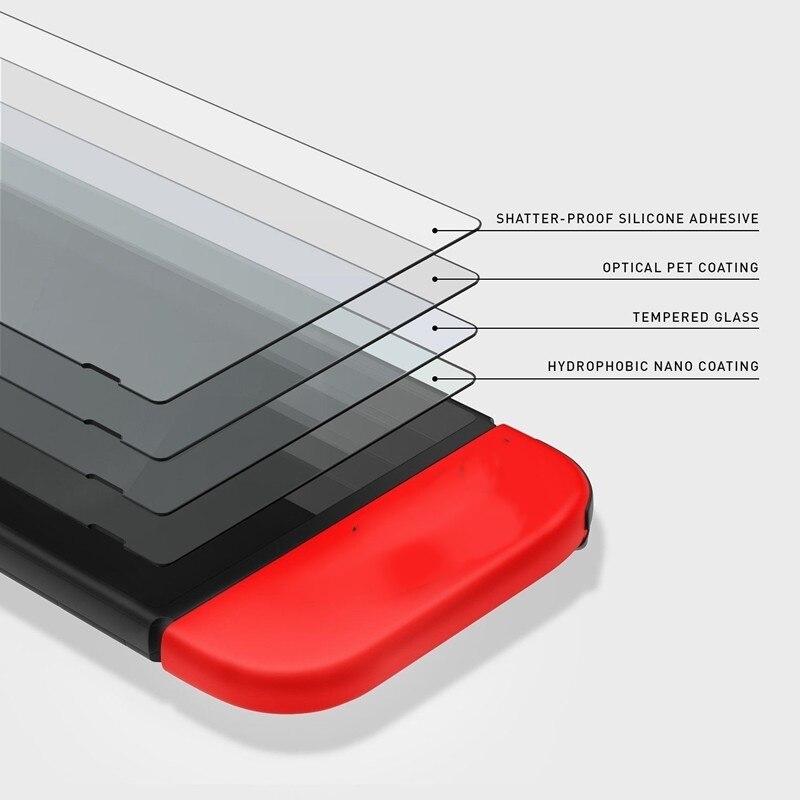 Proteggi schermo in vetro temperato per Nintendo Switch pellicola protettiva antigraffio OLED per accessori di protezione frontale NS Oled