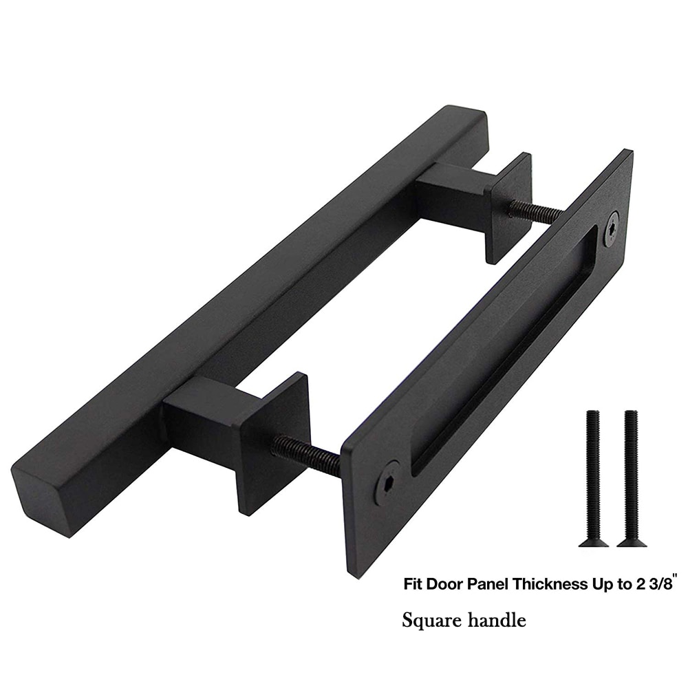 Carbon Steel Sliding Barn Door Pull Handle Wood Door Handle Black Door Handles For Interior Doors Handle