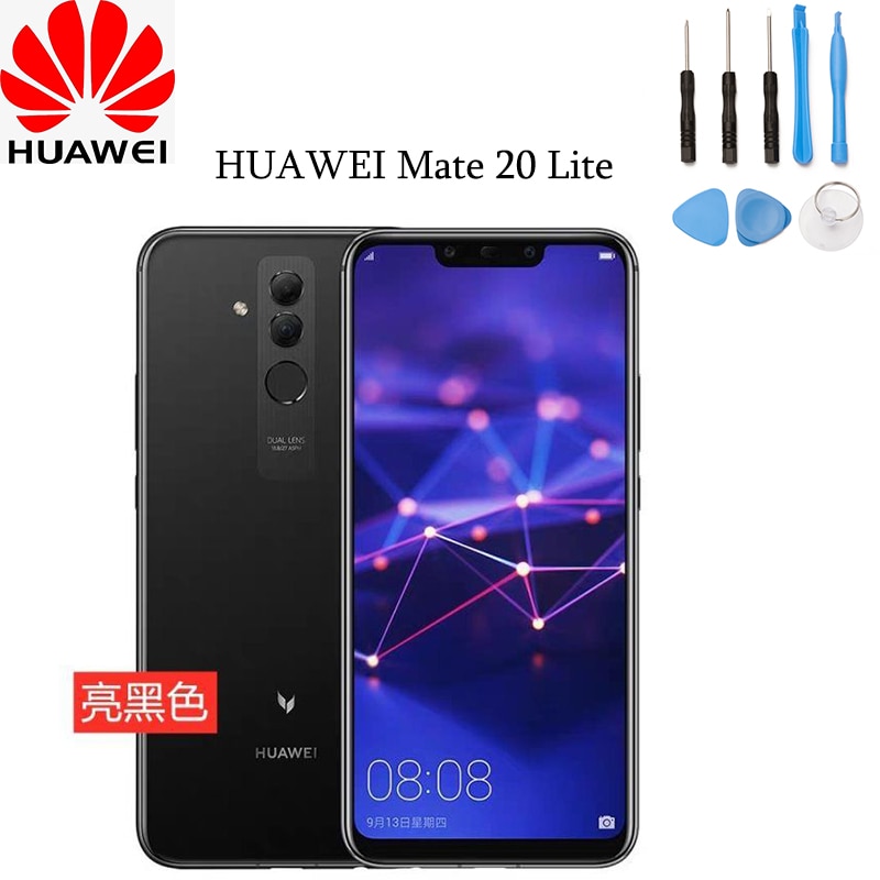 Officiële Huawei Glas Batterij Back Cover + Camera Lens Frame Achter Deur Behuizing Case Vervanging Deel Voor Huawei Mate 20 lite