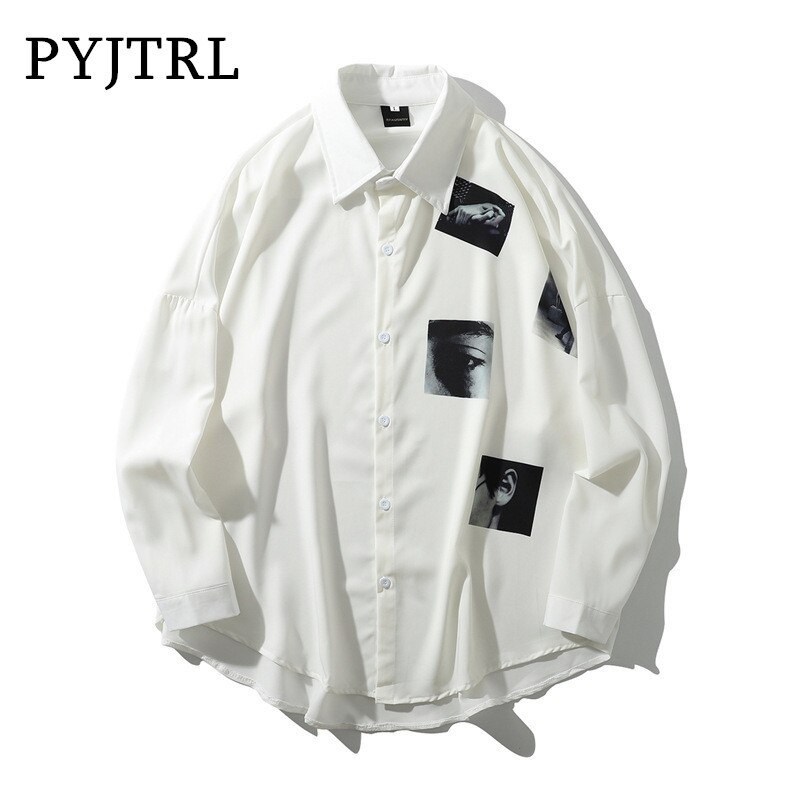 Camisa ruffian Shuai para hombre, coreana, ropa de sensación caída, abrigo de camisa de seda de hielo fina de manga larga, primavera y otoño