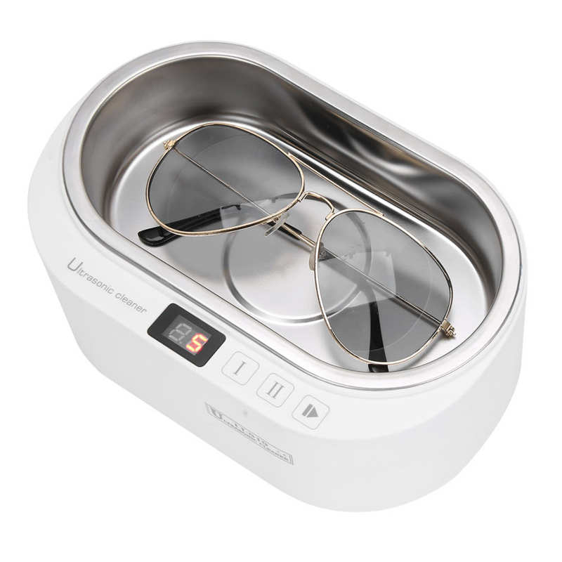 600ml Ultrasonic Cleaner Dentures Toothbrush Cleaning Machine Intelligent Eyeglasses Jewelry Wash LED Display Touch Screen