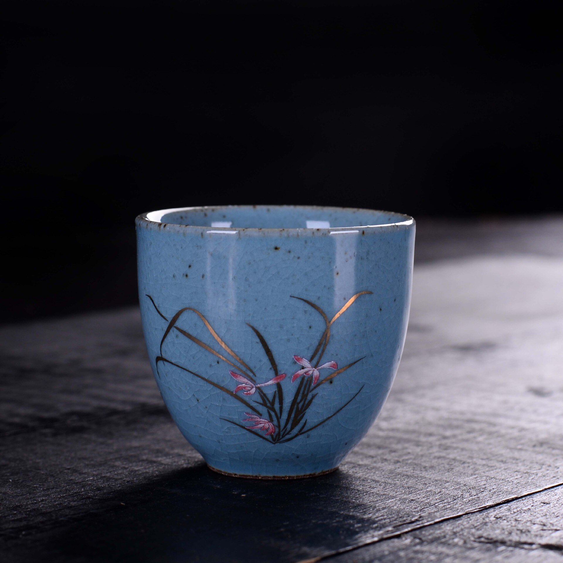Keramische Thee Cup Creatieve Kung Fu Thee Set Kleine Thee Kom Enkel Cup Retro Thee Set Koffie Kopje Thee Set: E