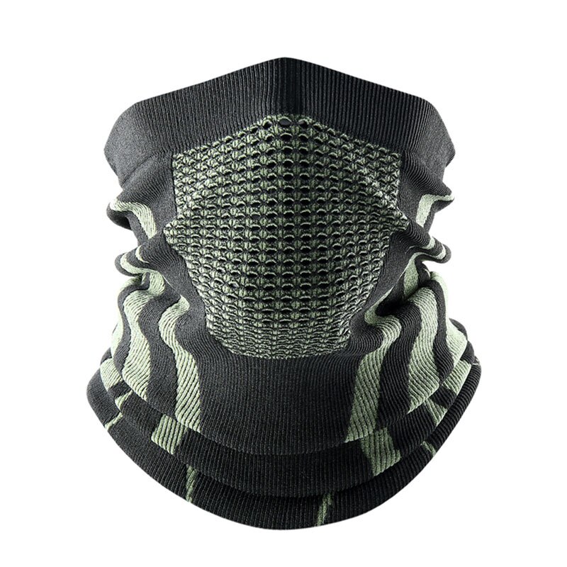 Winter Thermal Face Bandana Mask Cover Neck Warmer Gaiter Bicycle Cycling Ski Tube Scarf Hiking Breathable Masks Print Women Men: B