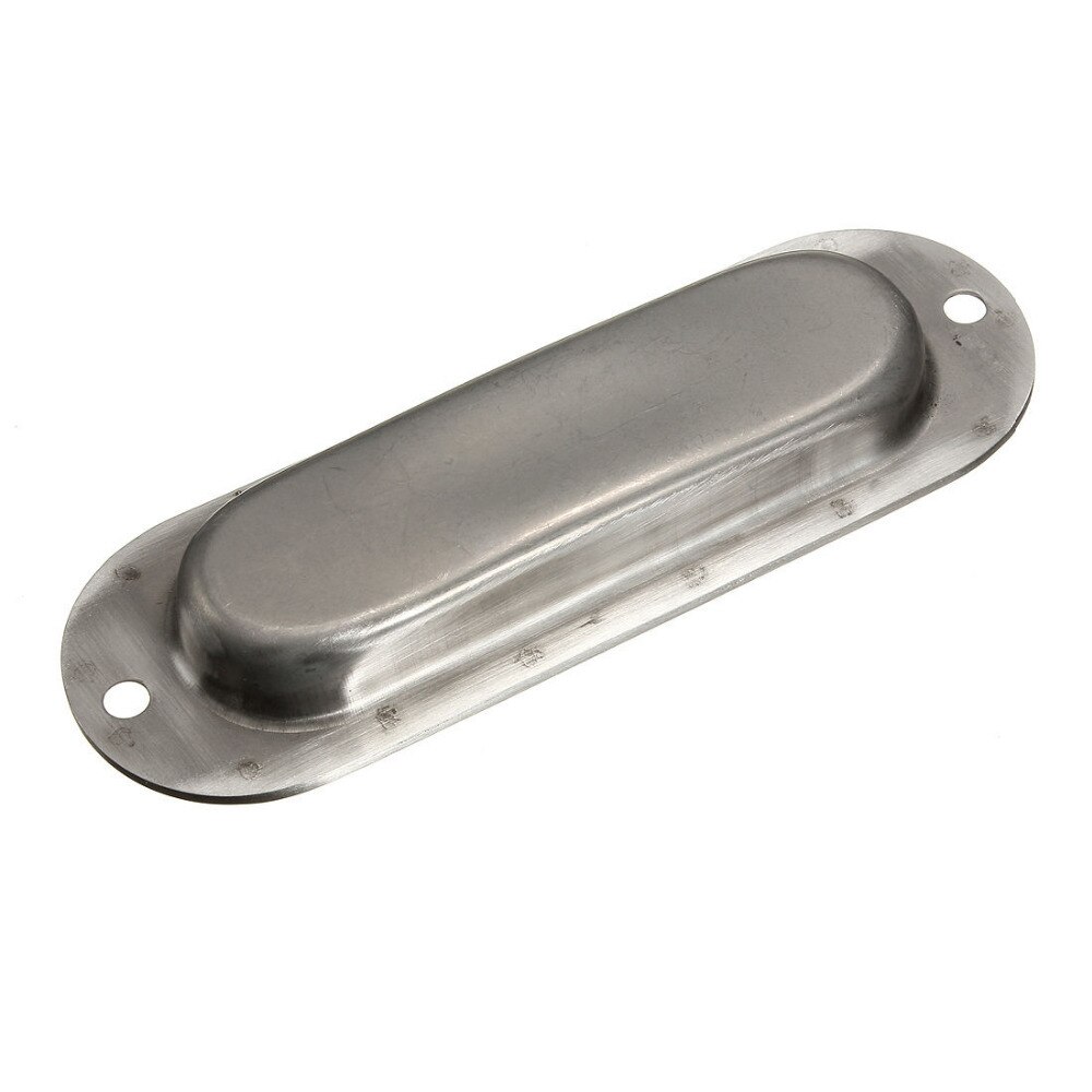 Oval Flush Recessed Pull Door Handle Polished Stainless Steel Modern 120mm x 40mm